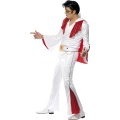 Kostým Elvis - bílo-červený