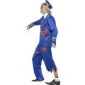 Kostým Zombie pilot v modré uniformě