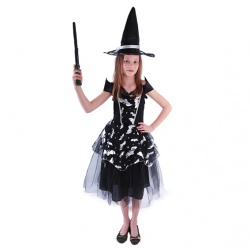 Dětský kostým čarodějnice - netopýří