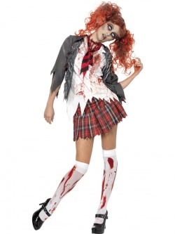 Kostým Zombie školačka
